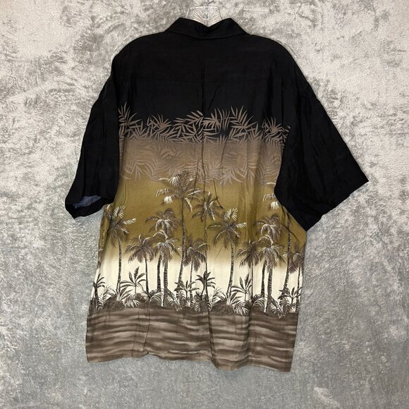 Vtg Campia Men Beach Hawaiian Double Sided Rayon Casual Button Down Shirt L - Picture 2 of 8